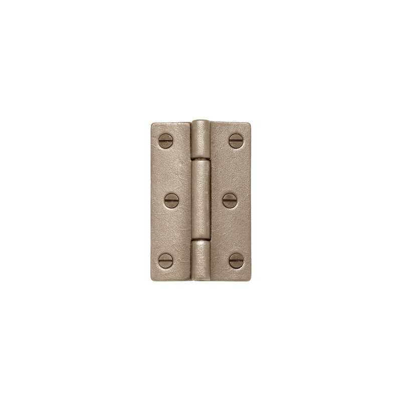 2.5'' x 1.63'' Metal Butt Hinge, White Bronze Brushed