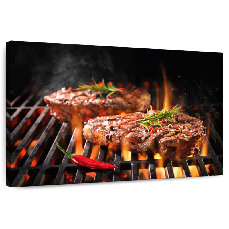 Yarlin Sizzling Beef Steaks, 34" H x 51" W