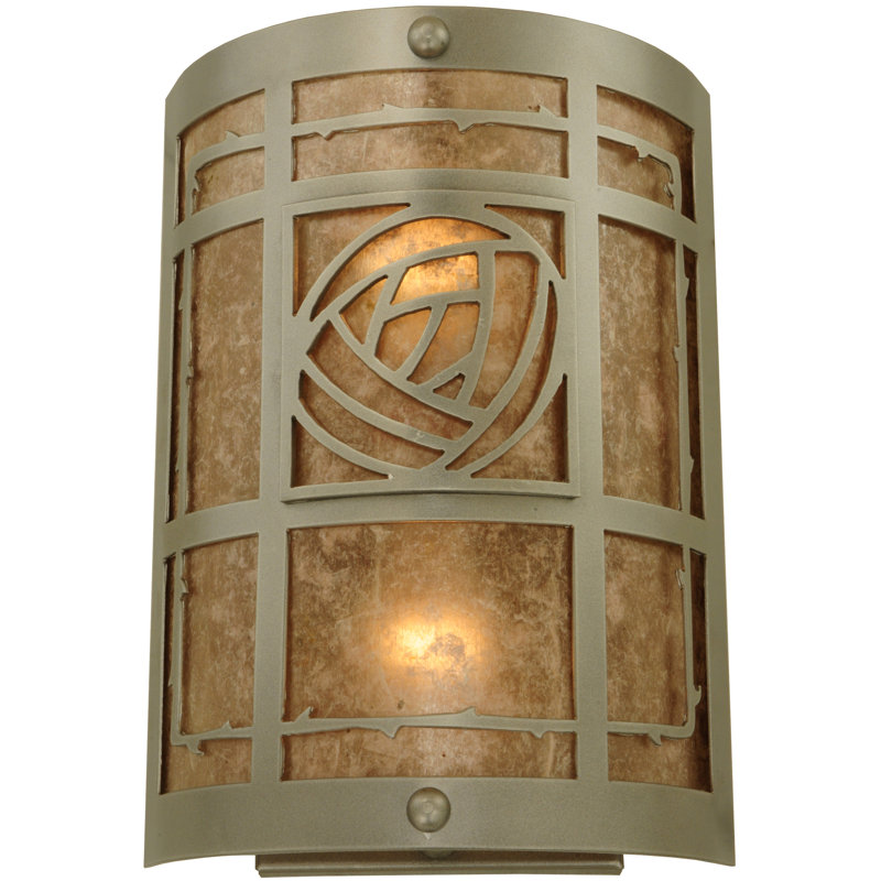 Rustic Lodge Flush Mounted Sconce