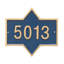 Piedmont 1-Line Wall Address Plaque-270038969
