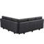 Ensemble de canapé modulaire en forme de U avec canapé de rangement Kimbrel-1899200380