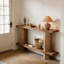 Table de chevet à 2 niveaux, table de canapé, console, table de couloir
