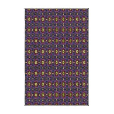 Tapis décoratif mauve géométrique