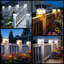  Lampadaire solaire à poteau pour l'extérieur, clôture solaire et lampadaire de terrasse avec 2 modes d'éclairage, IP65 résistant aux intempéries, convient aux poteaux en bois ou en vinyle de 4 po et 5 po