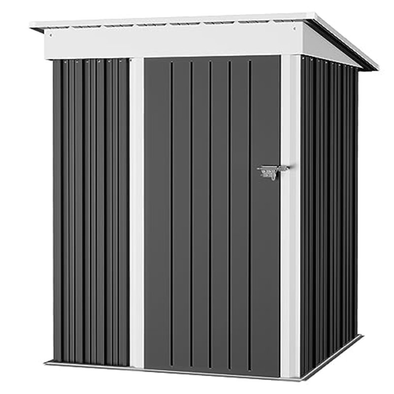Outdoor Storage Shed, Gray