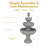 Dunaway Lion Head Traditional Resin 4-Tier Outdoor Water Fountain