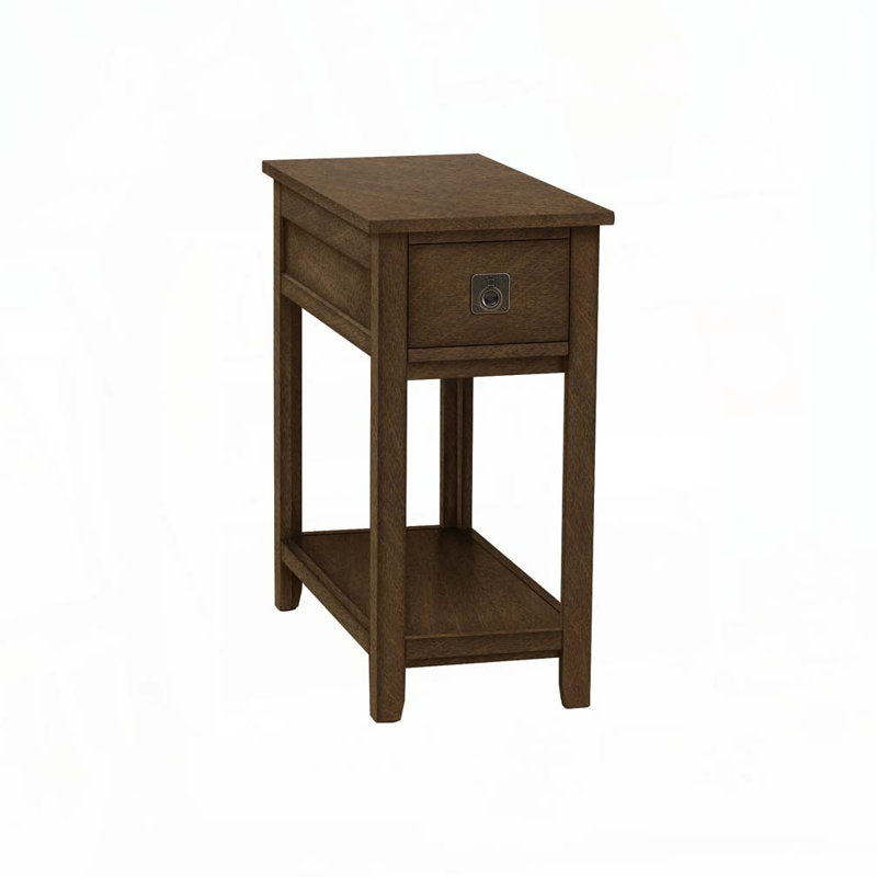 Table d'appoint avec rangement à 2 niveaux, table de bout, table d'appoint et table de chevet