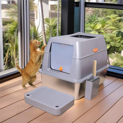 Orbisonia Litter Box Enclosure with Scoop