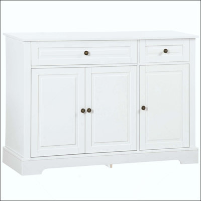Sideboard Buffet Cabinet, Modern Kitchen Cabinet With 2 Drawers And Adjustable Shelves, Coffee Bar Cabinet