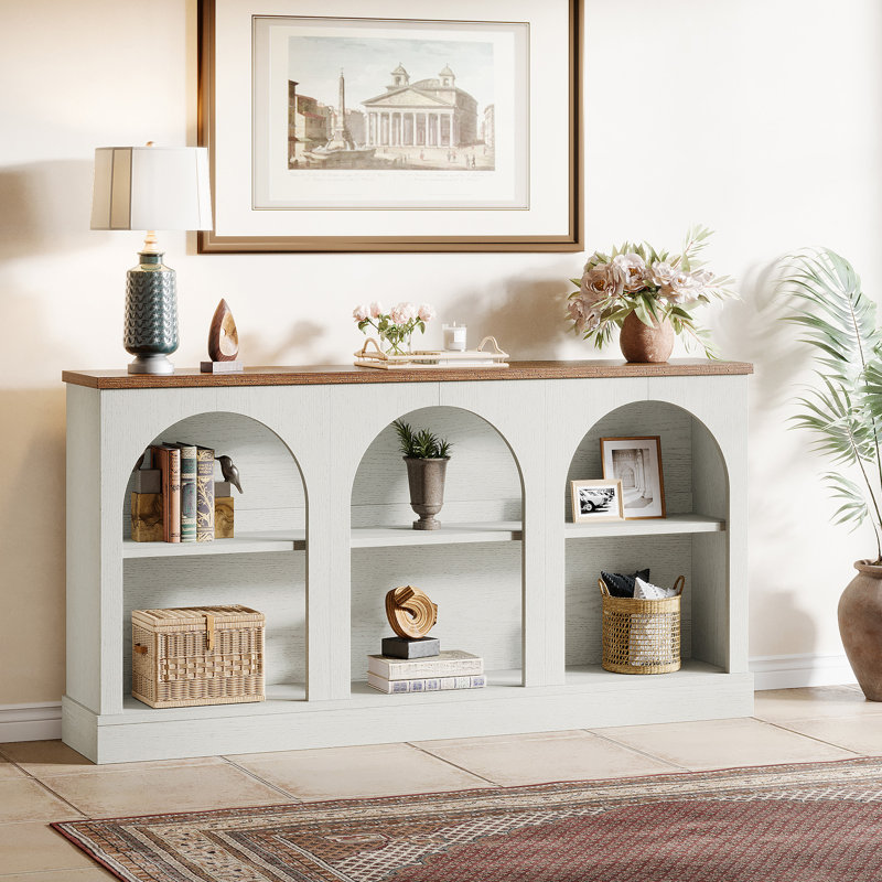Console d'entrée Chiswick, White/Brown