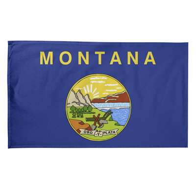 Serviette de thé à drapeau montana