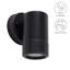 Logenita Matt Black Outdoor Armed Sconce