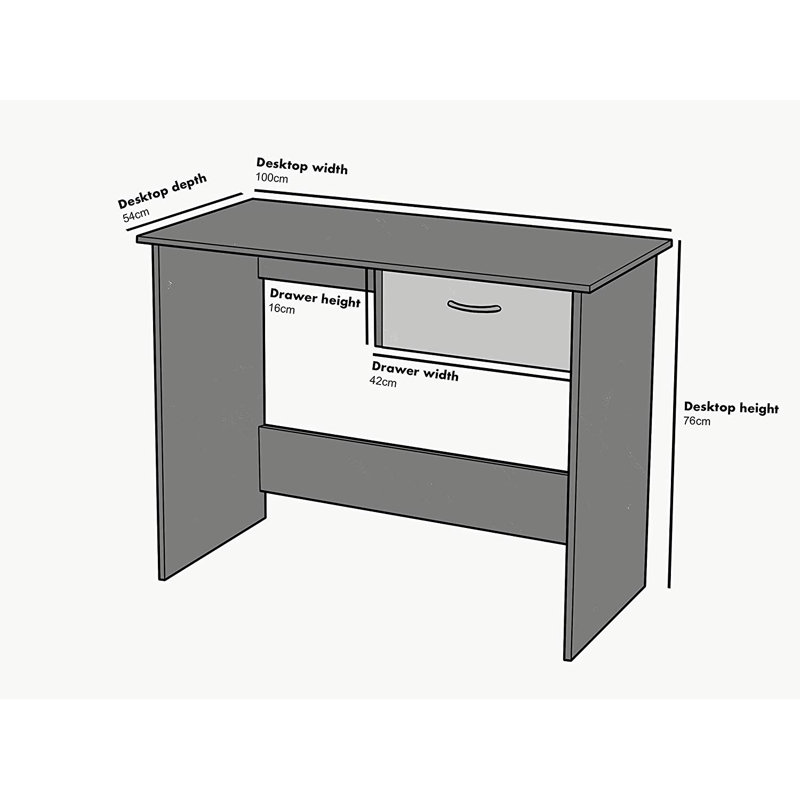 Guillen Computer Desk, Beech