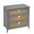Natural 3 Drawer Storage Cabinet For Bedroom, Living Area - Gray In Gray, Made Of With , Suitable Various Rooms-249211403