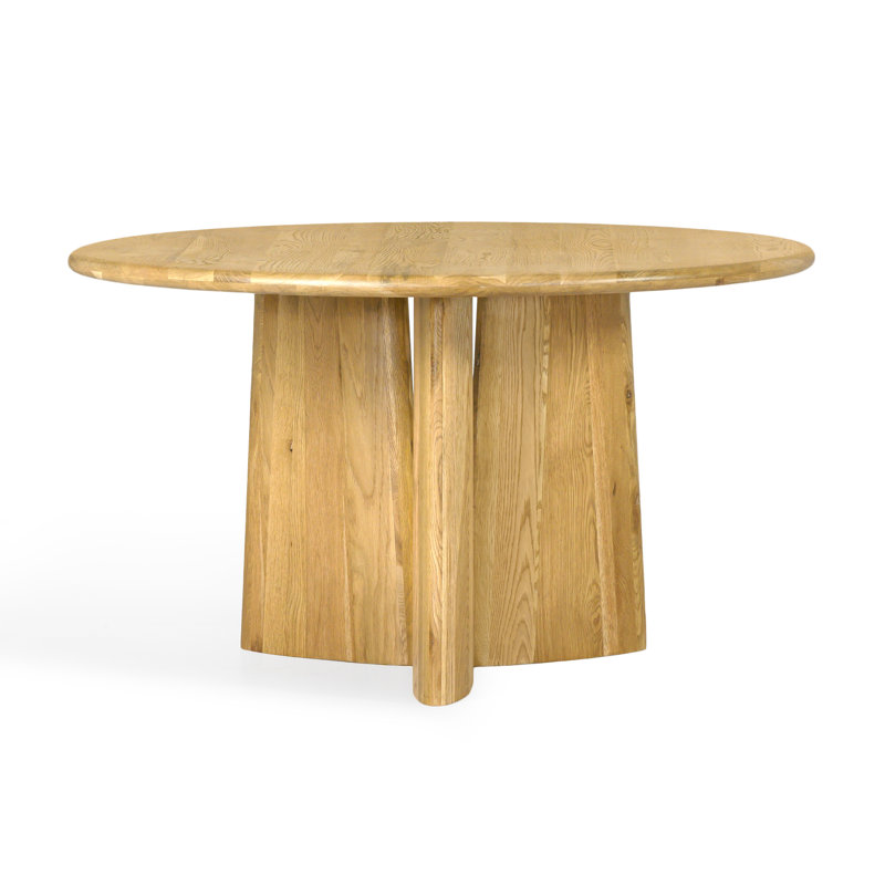 Daymon Oak Round Dining Table