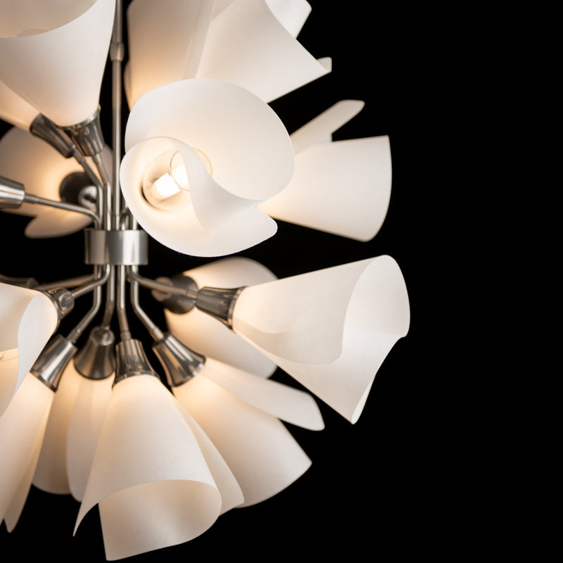 Mobius 16 - Light Sputnik Sphere Chandelier, Sterling