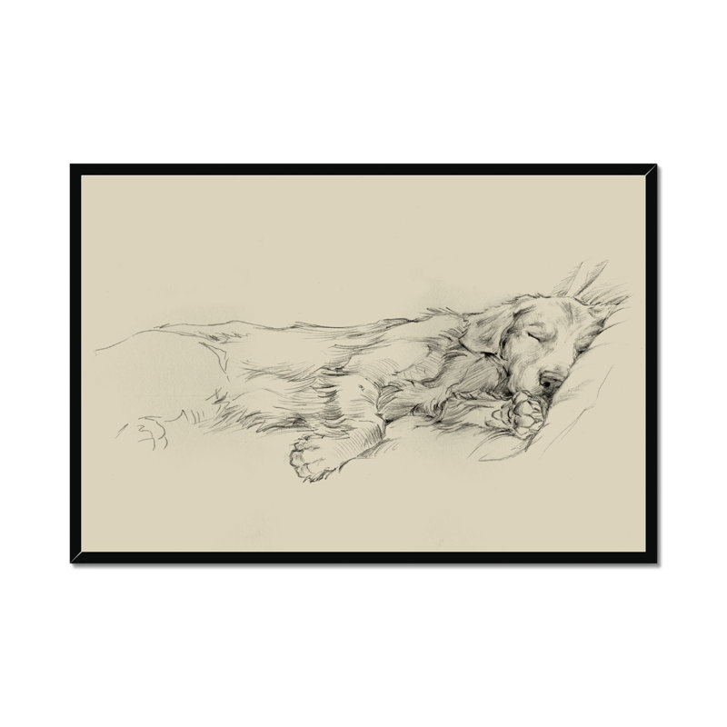 Dog Days III by Ethan Harper - Print, Black Framed Paper Print, 34cm H x 50cm W