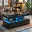 104cmW Modern UK High Gloss Coffee Table with RGB LED (App-Control), 2 Large Storage Drawers & Open Shelf-1618826513