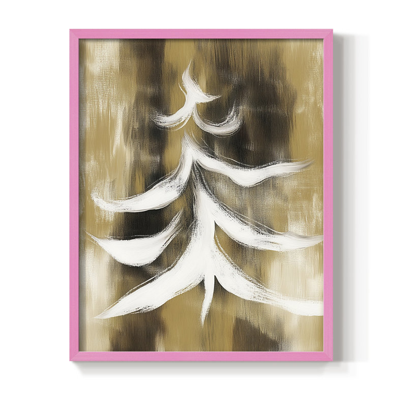 «Christmas Holiday», reproduction encadrée CCV III, H 21 po x l 17 po, Rose