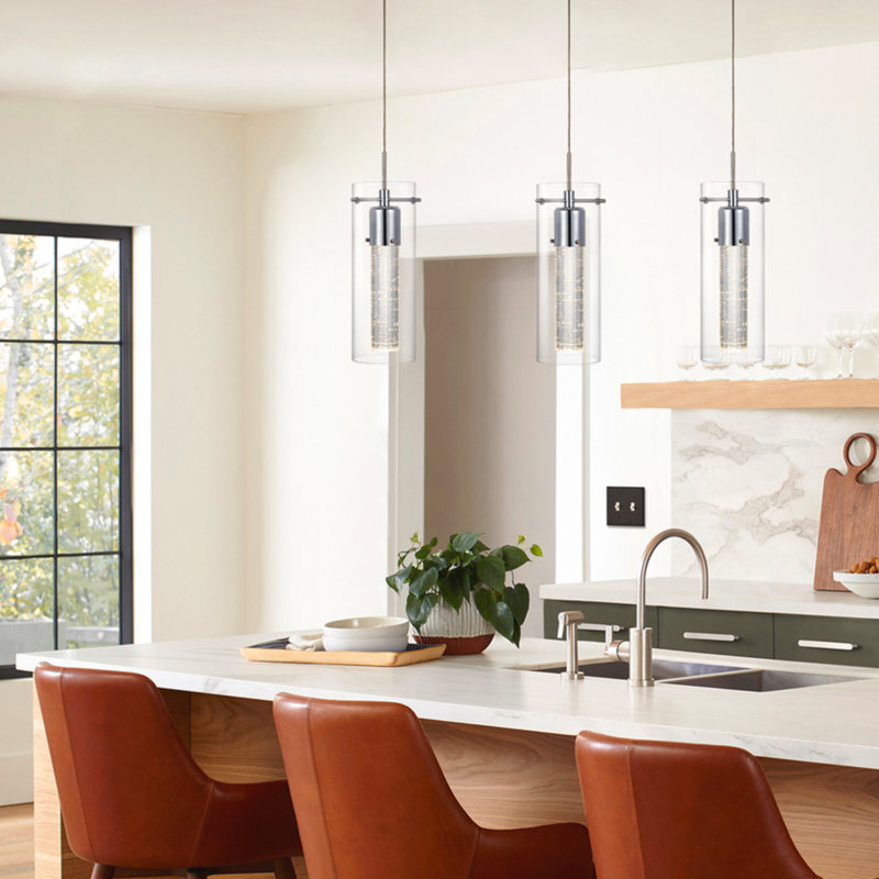 Alterma 1 - Light Chrome LED Single Pendant