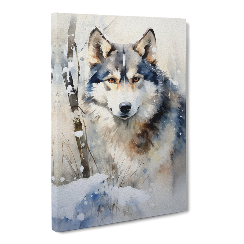 Husky Informel - Wrapped Canvas, 50cm H x 35cm W x 3cm D