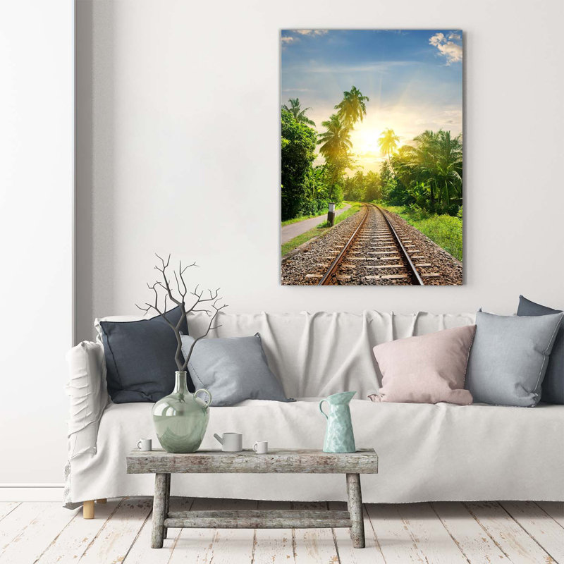 Railroad Tracks - Wrapped Canvas Print