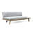 HILLCREST  V Shaped 4-Piece Sofa Set-Gray