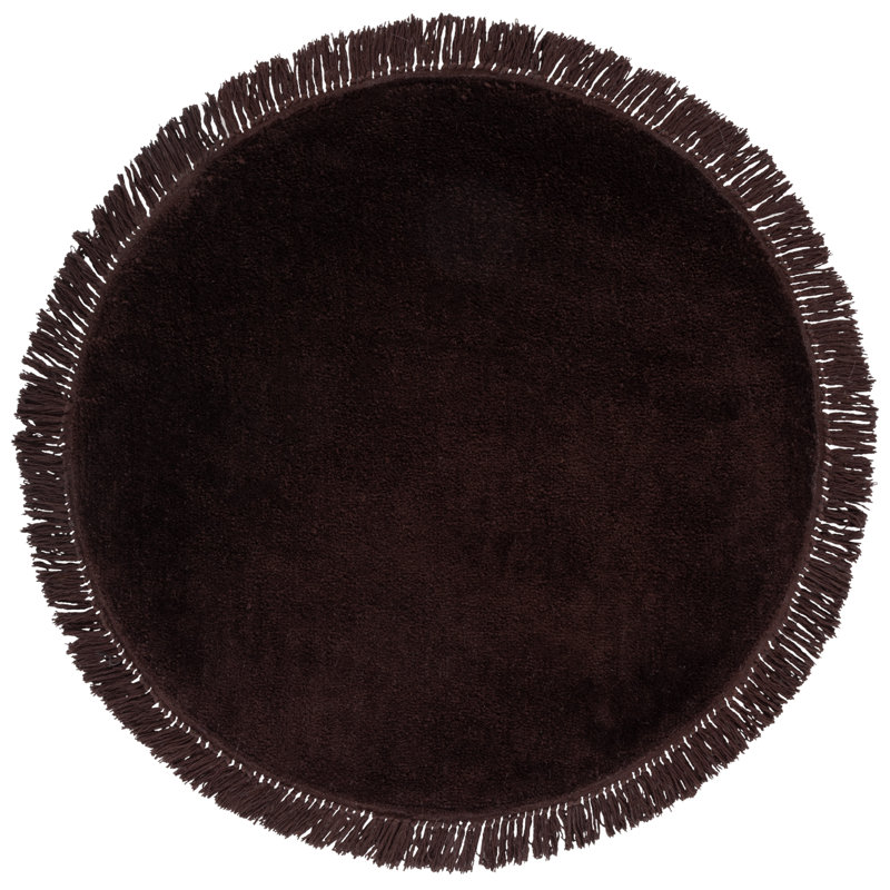 Tapis de couleur unie performance touffeté à la main Vermont 575, Rond 3 pi
