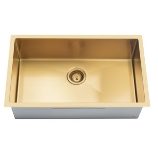 Évier de cuisine encastré à cuve simple en acier inoxydable de calibre 16 de qualité commerciale 30 po x 18 po