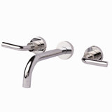 Cigno Wall Mounted Bathroom Faucet with Drain Assembly