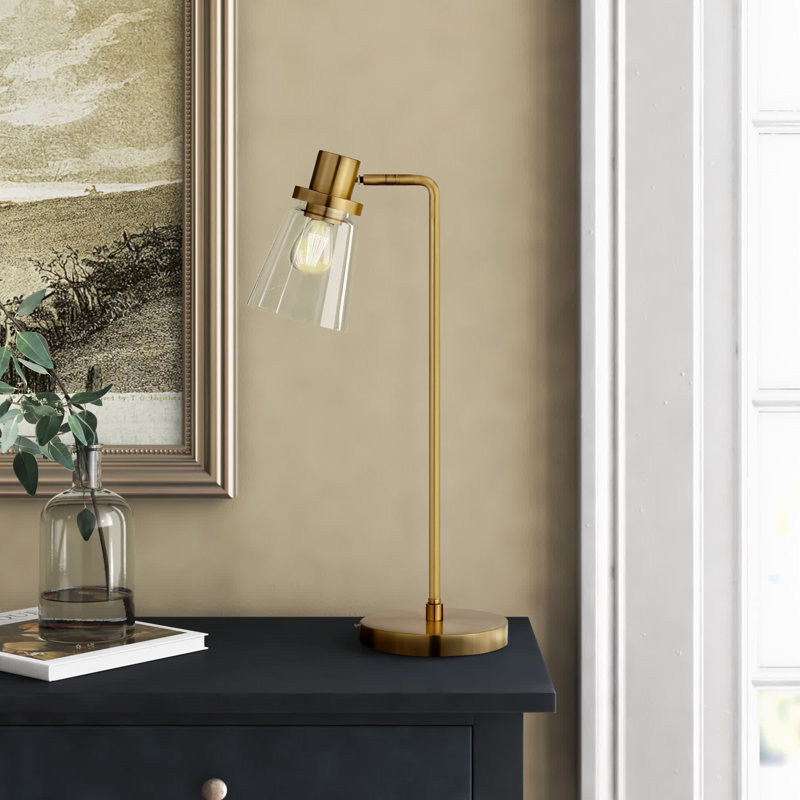 Lampe de table arquée 21 po Granville, Laiton