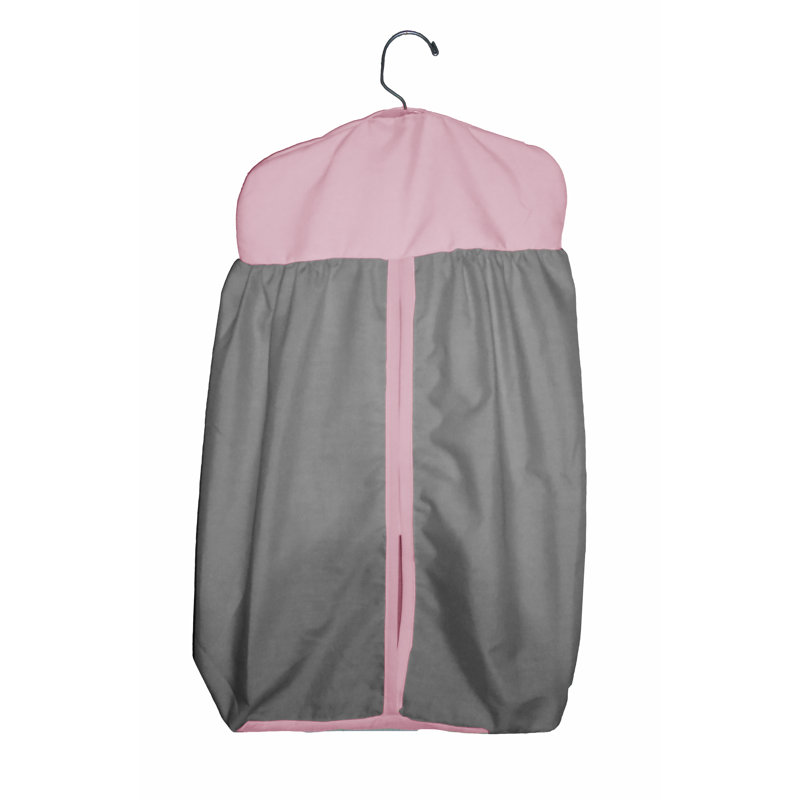 Rangement pour lit de bébé Mckie, Gris / Rose