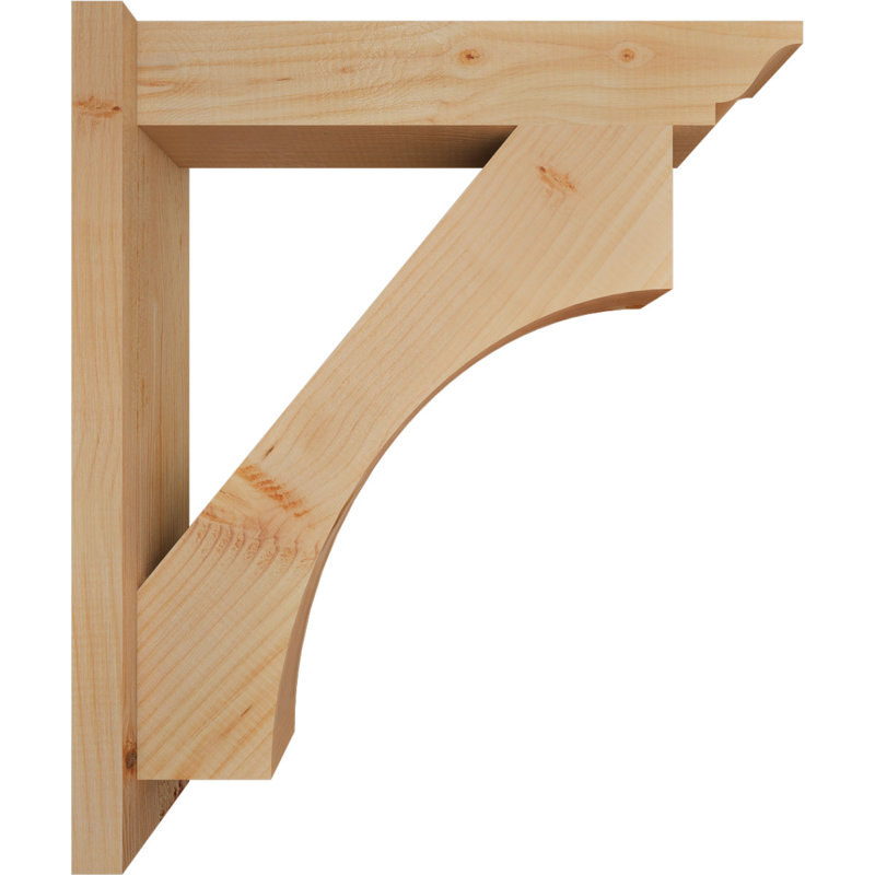 5 1/2"W x 24"D x 28"H Westlake Smooth Traditional Outlooker, Douglas Fir, 5 1/2" W Douglas Fir (Smooth), 24" D x 28" H