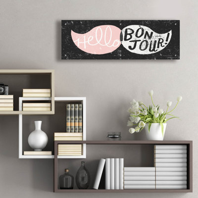 Ridiculous Mustache Vintage, panneau noir et rose »par Michael Mullan