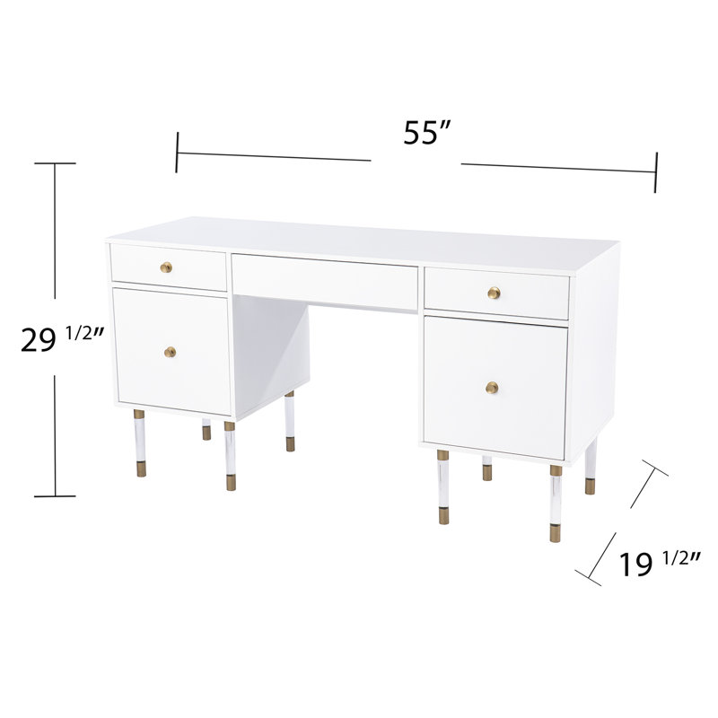 Thorton Writing Desk, White