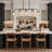Jaciyon 8 - Light Dimmable Dining Room Modern Linear Chandelier