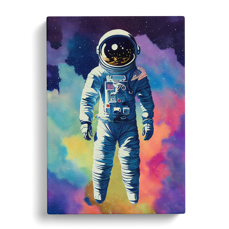 Timeless Astronaut - Wrapped Canvas, 50cm H x 35cm W x 3cm D