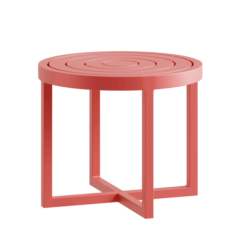 Round End Table, Strawberry