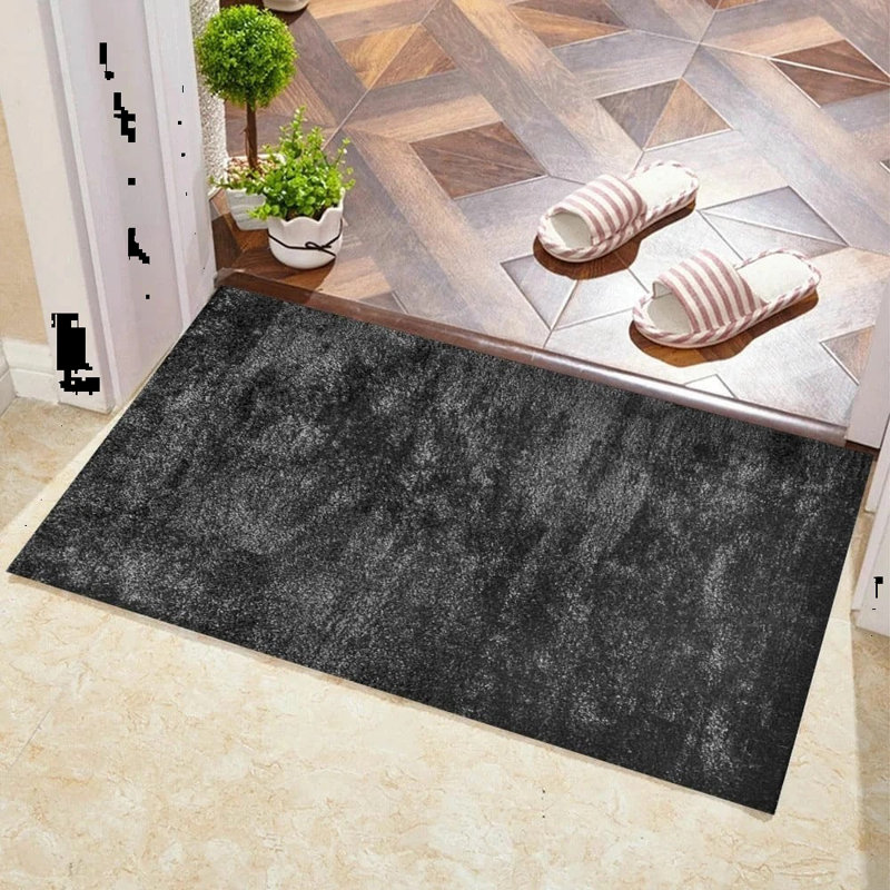 Solid Colour Shag Area Rug, Rectangle 60 x 110cm