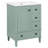 24-Inch Bathroom Vanity With An Integrated Ceramic Basin, Featuring A Door-Mounted Double-Layer Shelf, Soft-Close Drawers, And A Soft-Close Cabinet Door
