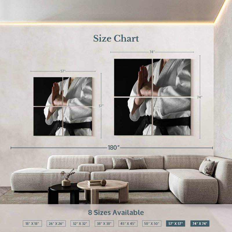 Sireci Karate Salute, 74" H x 74" W