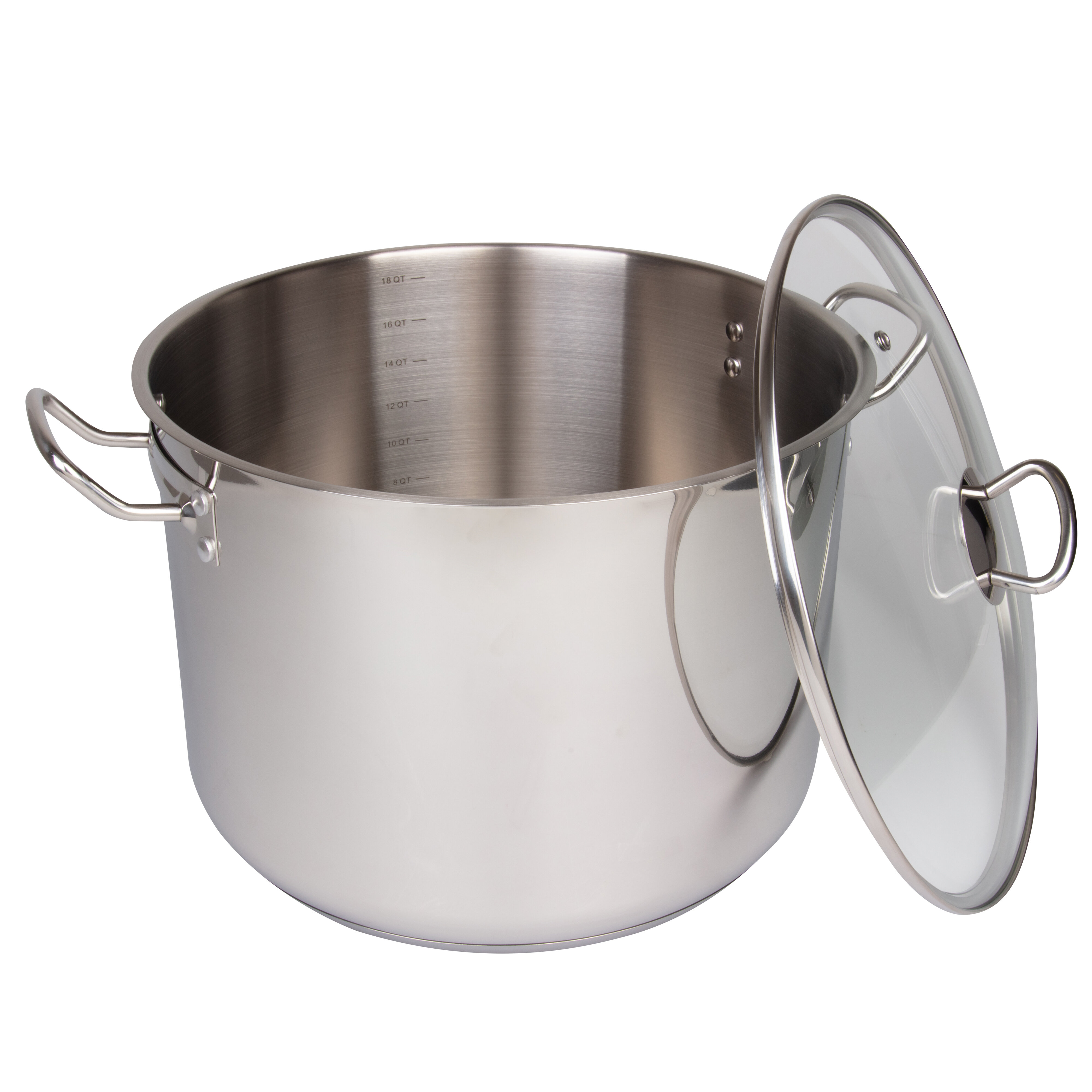 Better Chef Better Chef 10 Quart Stainless Steel Low Stock Pot with Lid at
