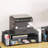 2-Tier Computer Monitor Stand with Drawer and 2 Pen Holders-485622394