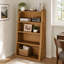 Bibliothèque extensible en forme de L, tablette de rangement en bois réglable à 4 niveaux, extensible jusqu'à 119 cm (47 pouces) pour les coins et les petits espaces-1850964886