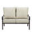 53.1'' Wide Straight Aluminum Loveseat with Cushions