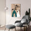 «Slender Stems 1 Blue» par Danhui Nai, art mural en verre acrylique-1842603944