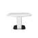 Acequia Extendable Glass Top Metal Base Dining Table