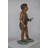 Berlare Copper A Boy Holding A Garden Hose Bronze Statue Fountain - Size: 13"L x 20"W x 39"H.