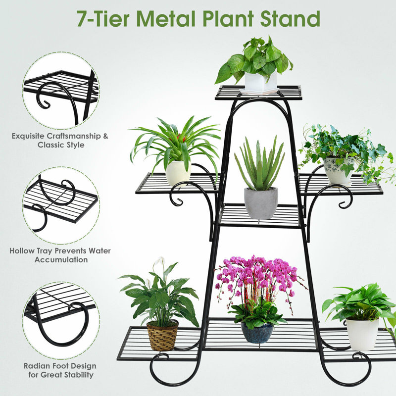 Lengrey Metal Weather Resistant Plant Stand