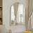 Arch Metal Accent Mirrors Modern Bathroom/Vanity Mirrors Decorative Leaning Mirrors-378286520